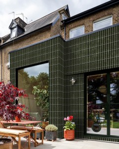 Antique glazed brick